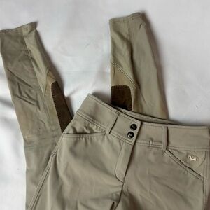 RJ Classics Womens 24R Tan Gulf Knee Patch Horseback Riding Breeches Pants